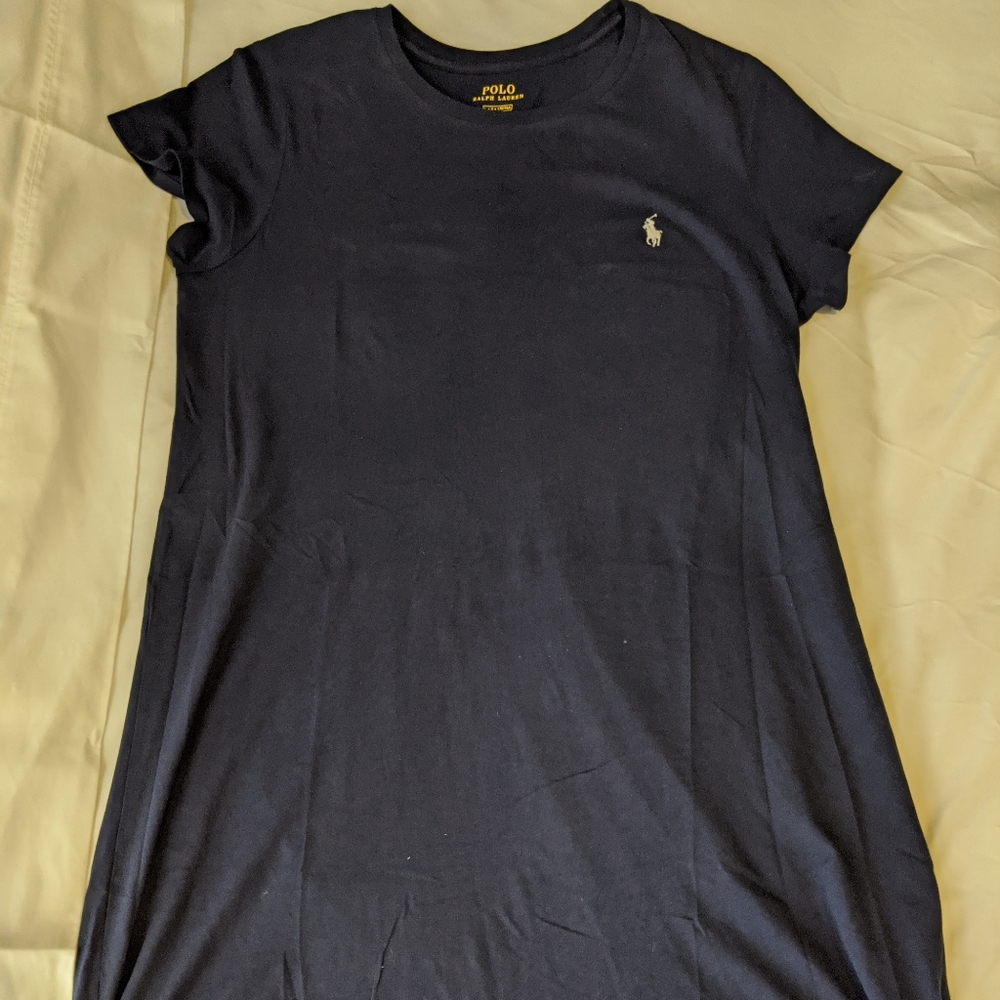Polo by Ralph Lauren Cotton Navy Blue Dress